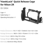 SmallRig "HawkLock" Quick Release Cage for Nikon ZR 5904