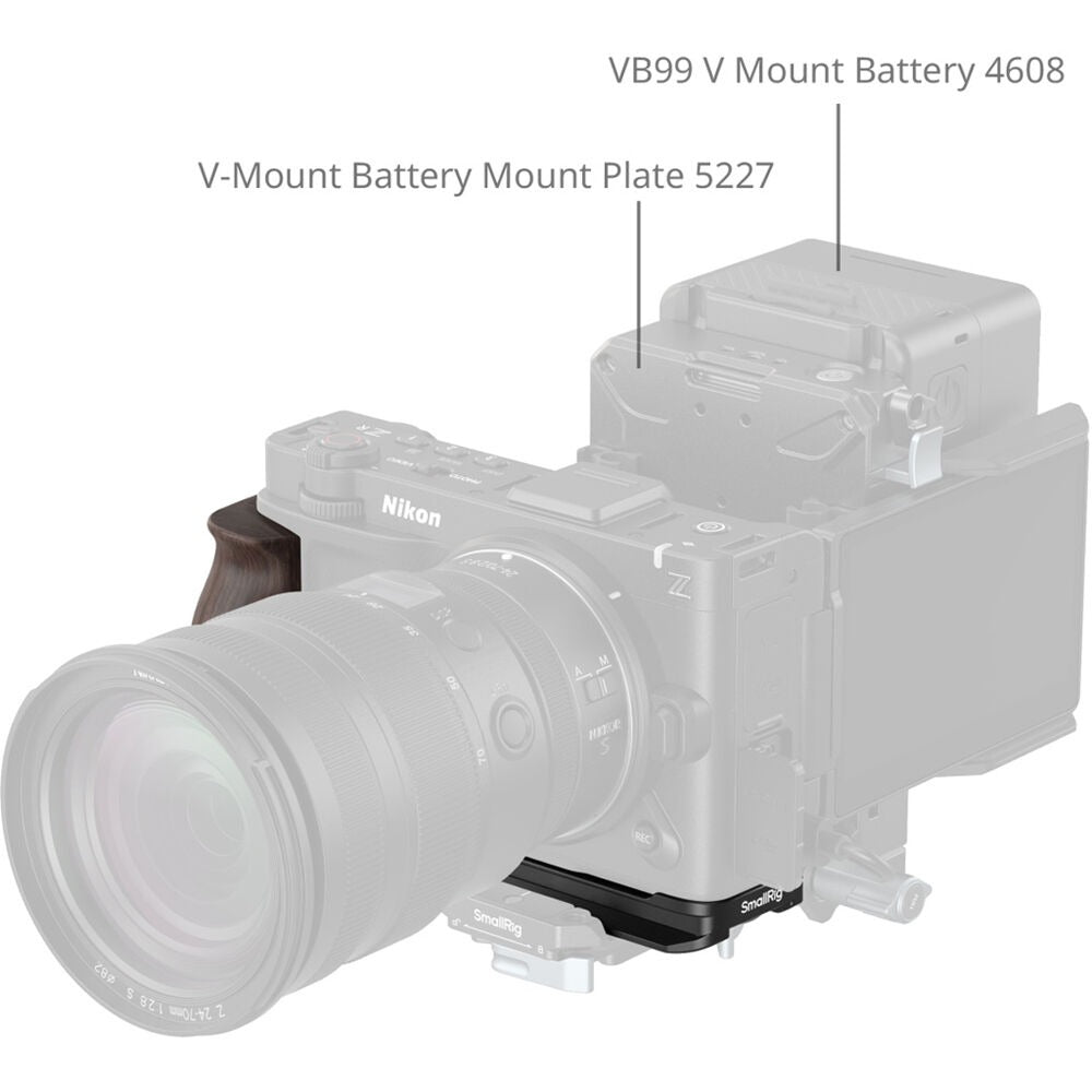 SmallRig L-Shaped Mount Plate with Wooden Handle for Nikon ZR 5906
