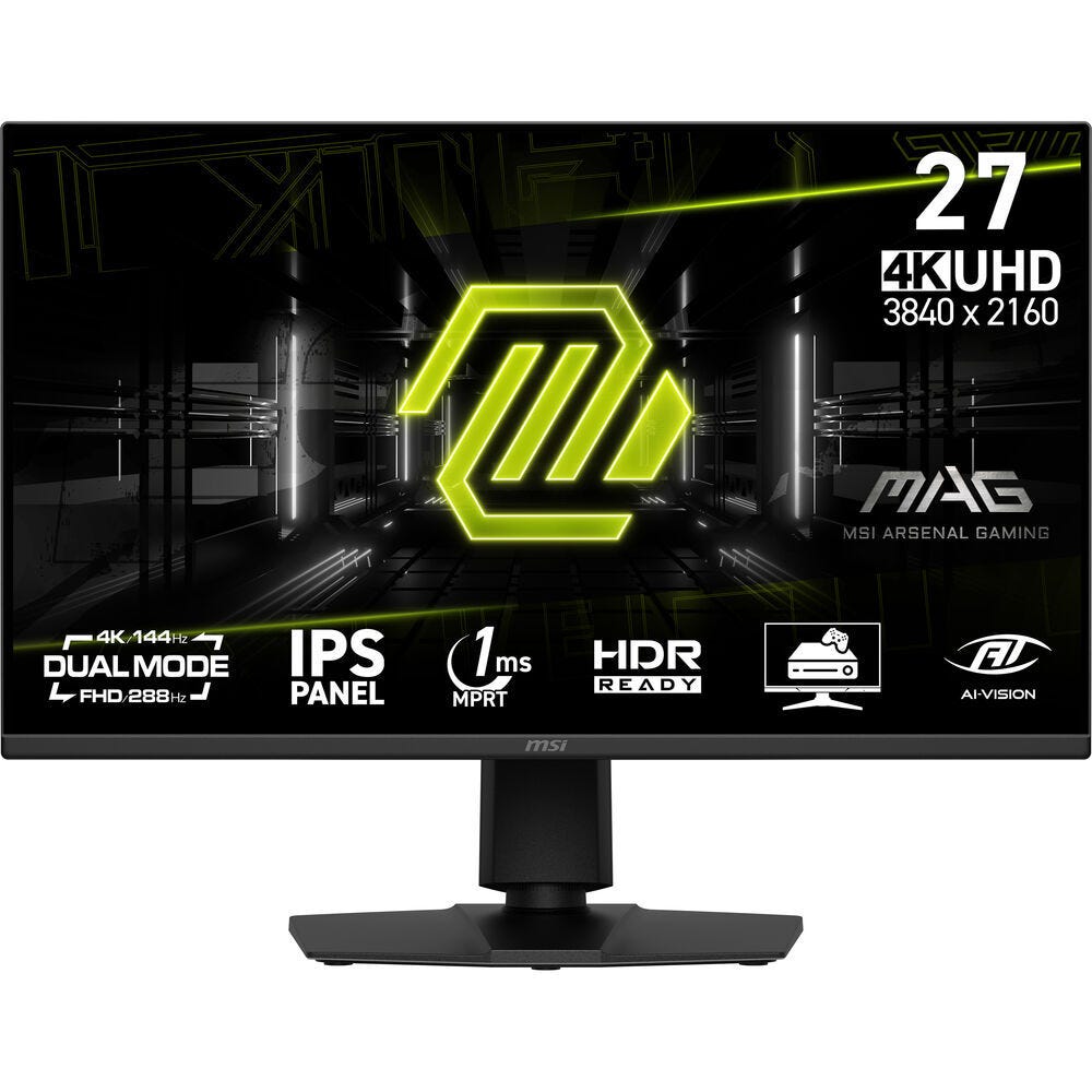 MSI MAG 275UPD E14 27" UHD 144Hz/FHD 288Hz Dual Mode HDR IPS Gaming Monitor