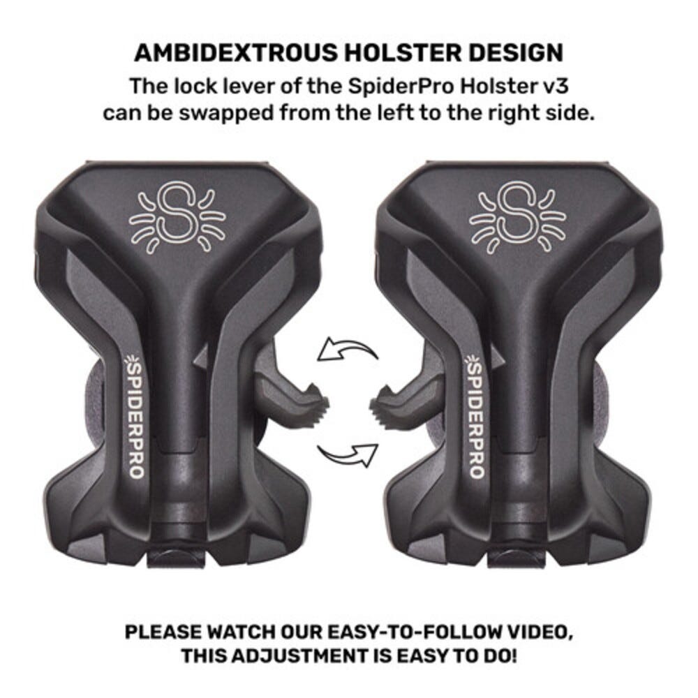 Spider Camera Holster SpiderPro Holster Set v3 - BLACK