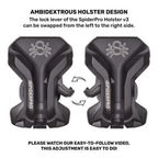 Spider Camera Holster SpiderPro Single Camera System v3 - BLACK