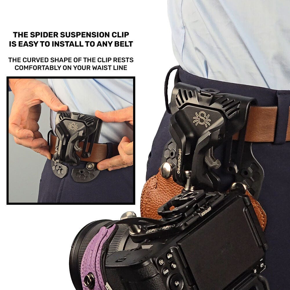 Spider Camera Holster SpiderPro Single Camera System v3 - BLACK