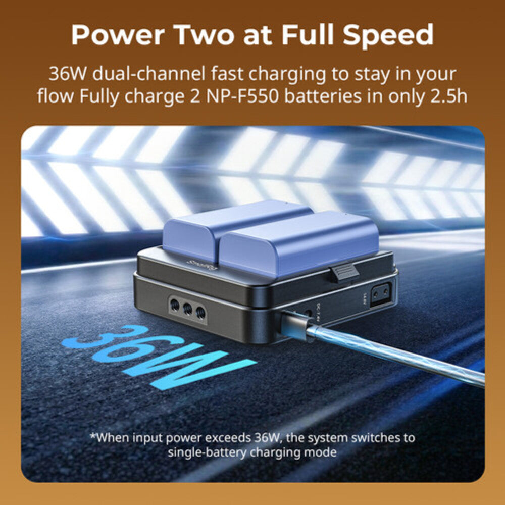 SmallRig Adapter Plate for NP-F Type Batteries (Supports UPS) 5536