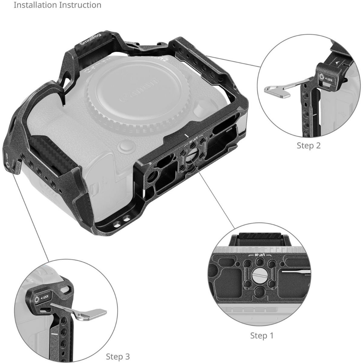 SmallRig Black Mamba Cage for Canon EOS R5 Mark II 4975B