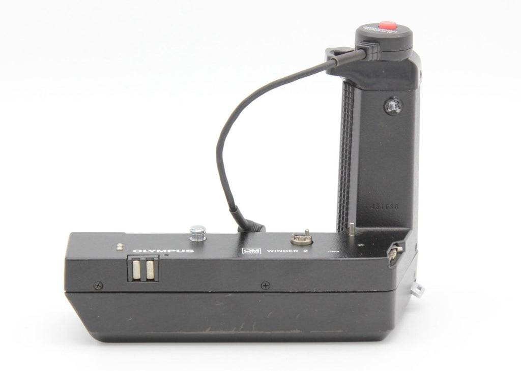 Used Olympus OM Winder 2 SN:491060 with Focus Trigger Cord