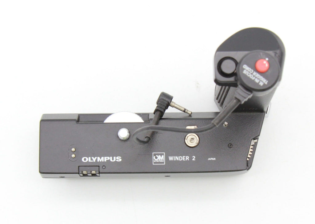Used Olympus OM Winder 2 SN:491060 with Focus Trigger Cord