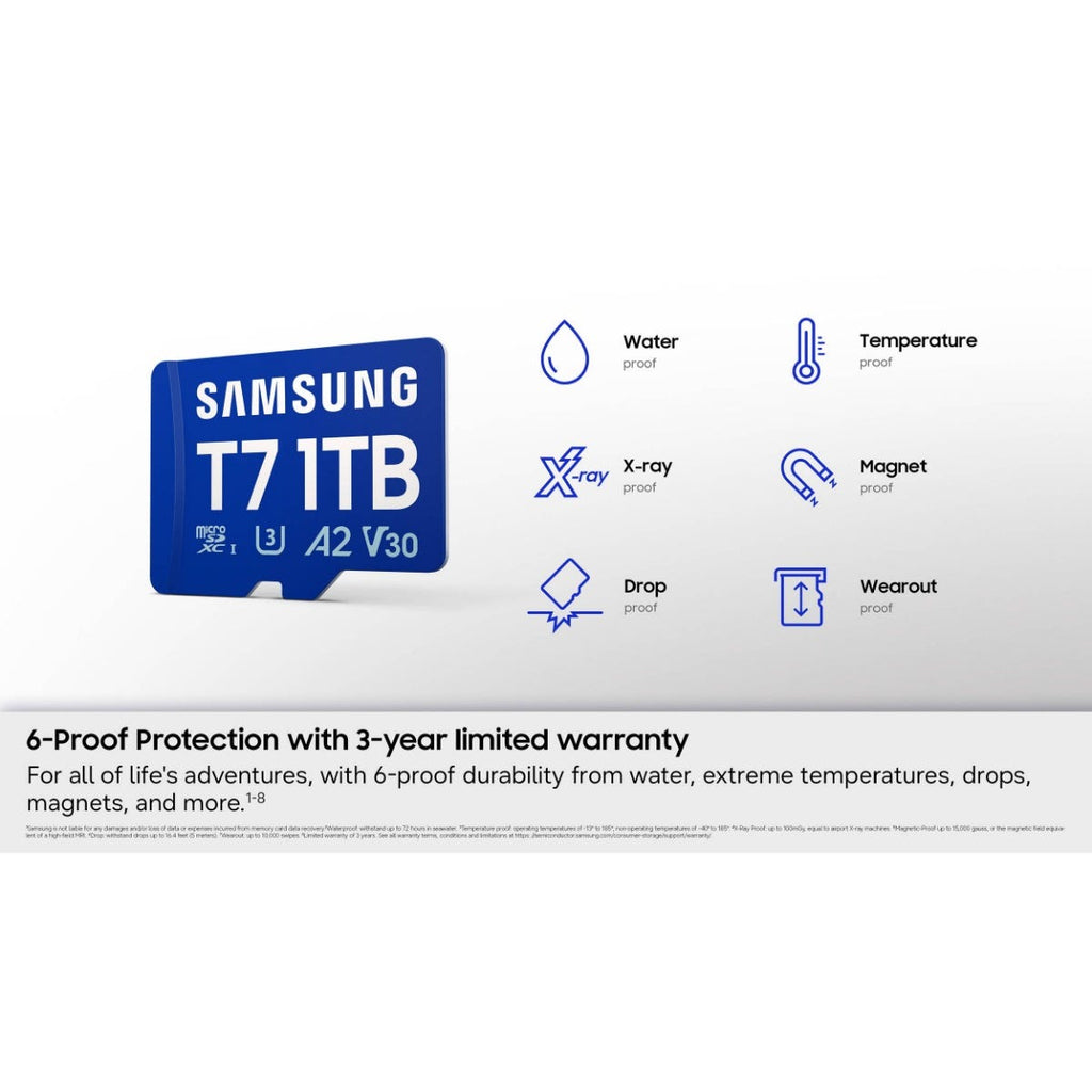 Samsung T7 256GB UHS-I microSDXC Memory Card Up to 170MB/s