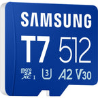 Samsung T7 512GB UHS-I microSDXC Memory Card Up to 170MB/s