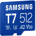 Samsung T7 512GB UHS-I microSDXC Memory Card Up to 170MB/s