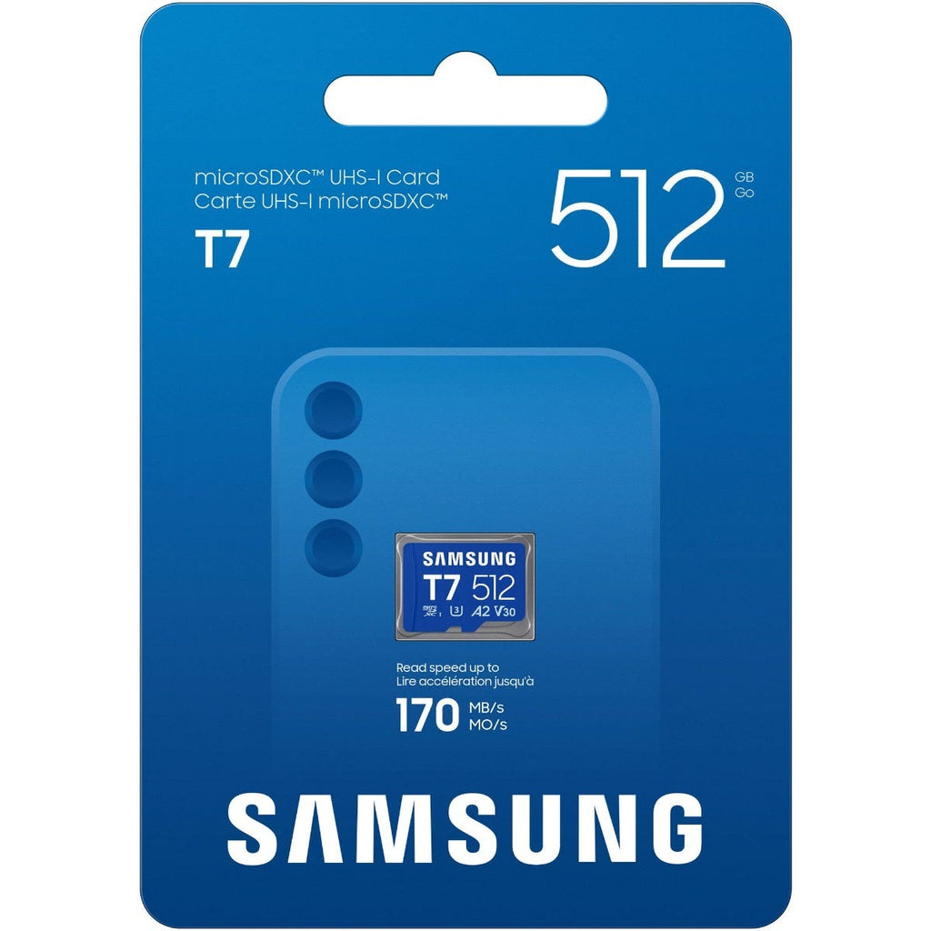 Samsung T7 512GB UHS-I microSDXC Memory Card Up to 170MB/s