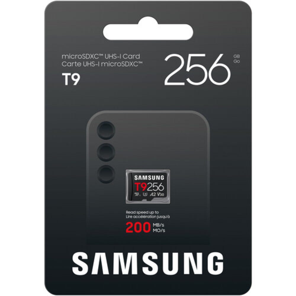 Samsung T9 256GB UHS-I microSDXC Memory Card Up to 200MB/s
