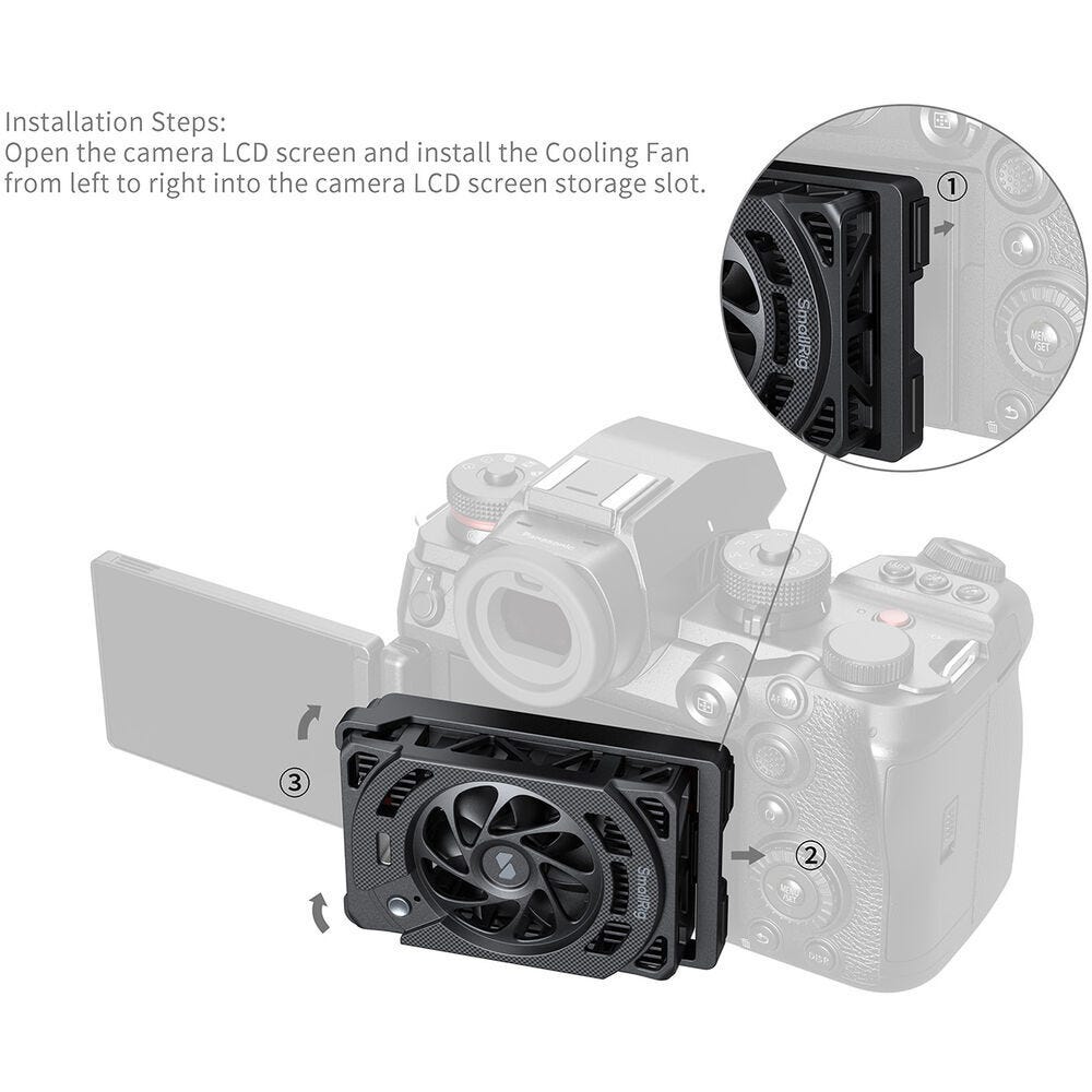SmallRig Cooling Fan for Panasonic LUMIX S1 II / S1 IIE / S1R II 5875