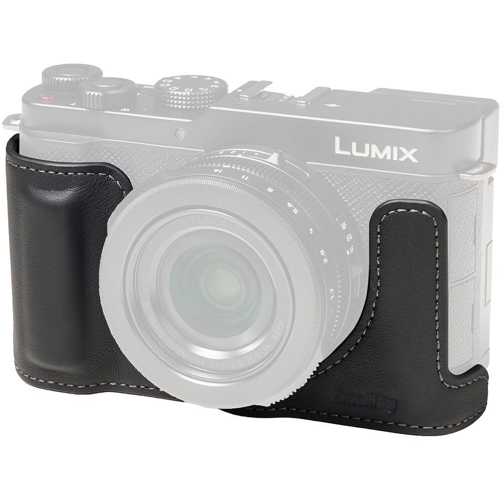 SmallRig Leather Half Case for Panasonic LUMIX L10 (Black) 5698