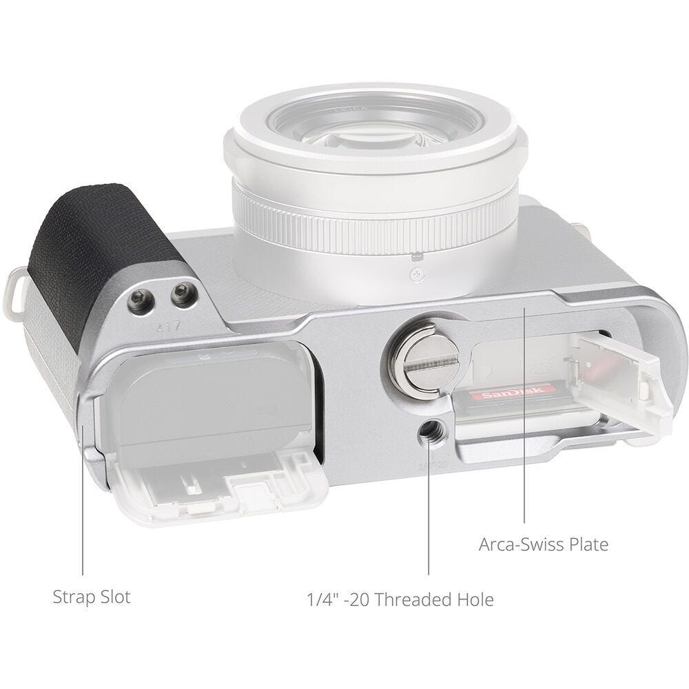 SmallRig L-Shaped Mount Plate Handle for Panasonic LUMIX L10 (Silver) 5701