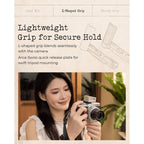 SmallRig L-Shaped Mount Plate Handle for Panasonic LUMIX L10 (Silver) 5701