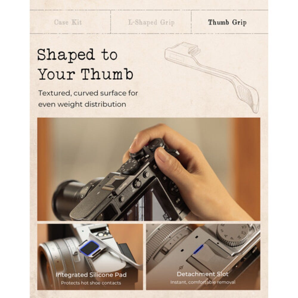 SmallRig L-Shaped Mount Plate Handle for Panasonic LUMIX L10 (Silver) 5701