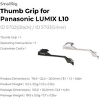 SmallRig Thumb Grip for Panasonic LUMIX L10 (Silver) 5703