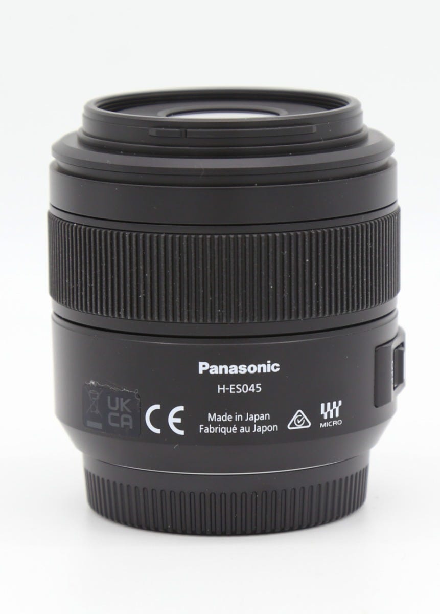 Used Panasonic Leica 45mm f2.8 DG Elmarit Macro MFT Lens S/N:XT2CN201043