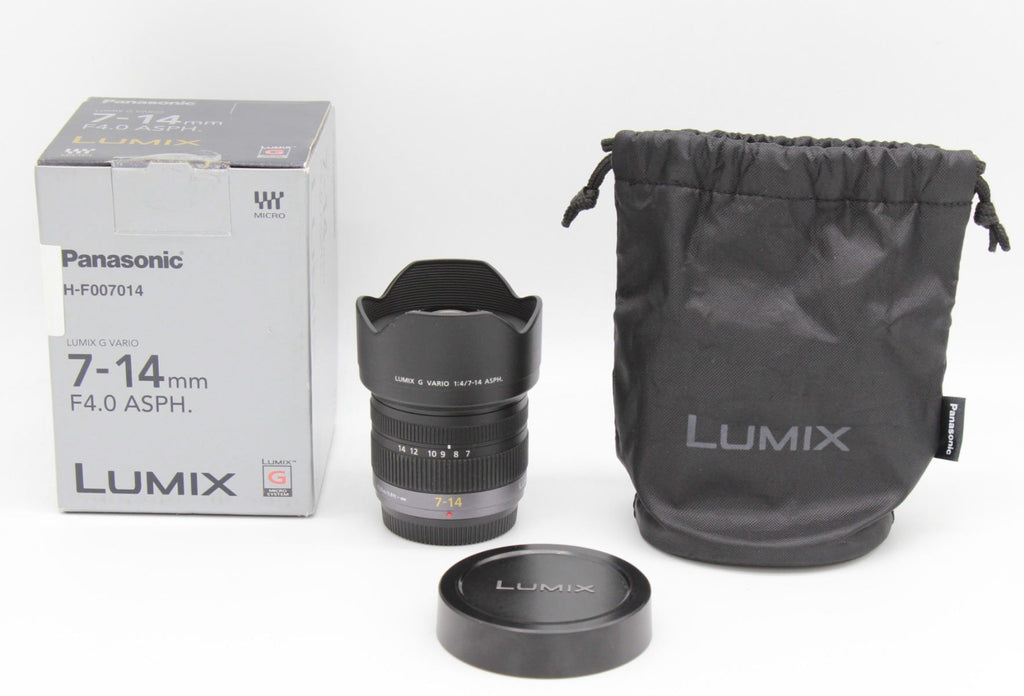 Used Panasonic Lumix 7-14mm f/4 G Vario ASPH Lens (MFT) S/N:BR1LK201693