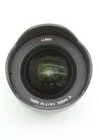 Used Panasonic Lumix  7-14mm f/4 G Vario ASPH Lens (MFT) S/N:SN6HH001247