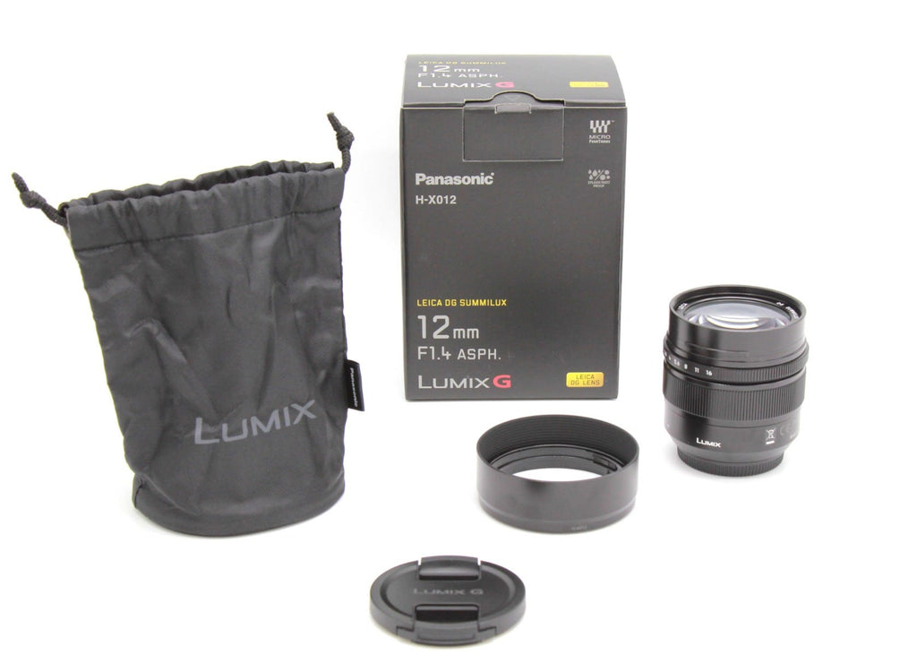 Used Panasonic Leica DG Summilux 12mm f/1.4 MFT Lens S/N:XT6FA001314
