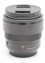 Used Panasonic Leica DG Summilux 12mm f/1.4 MFT Lens S/N:XT6FA001314