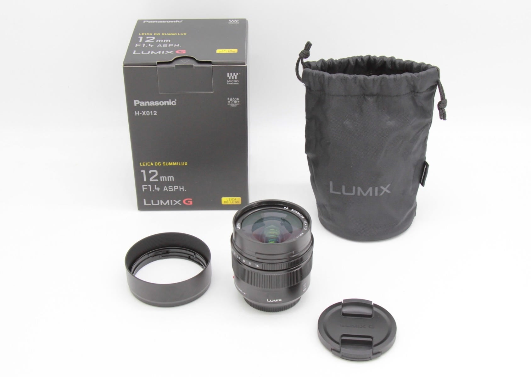 Used Panasonic Leica DG Summilux 12mm f/1.4 MFT Lens S/N:XT8KB101005