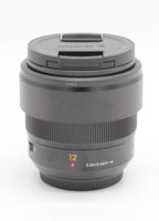 Used Panasonic Leica DG Summilux 12mm f/1.4 MFT Lens S/N:XT8KB101005