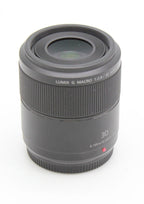 Used Panasonic Lumix Leica G 30mm Macro F2.8 ASPH S/N XT3HK201285