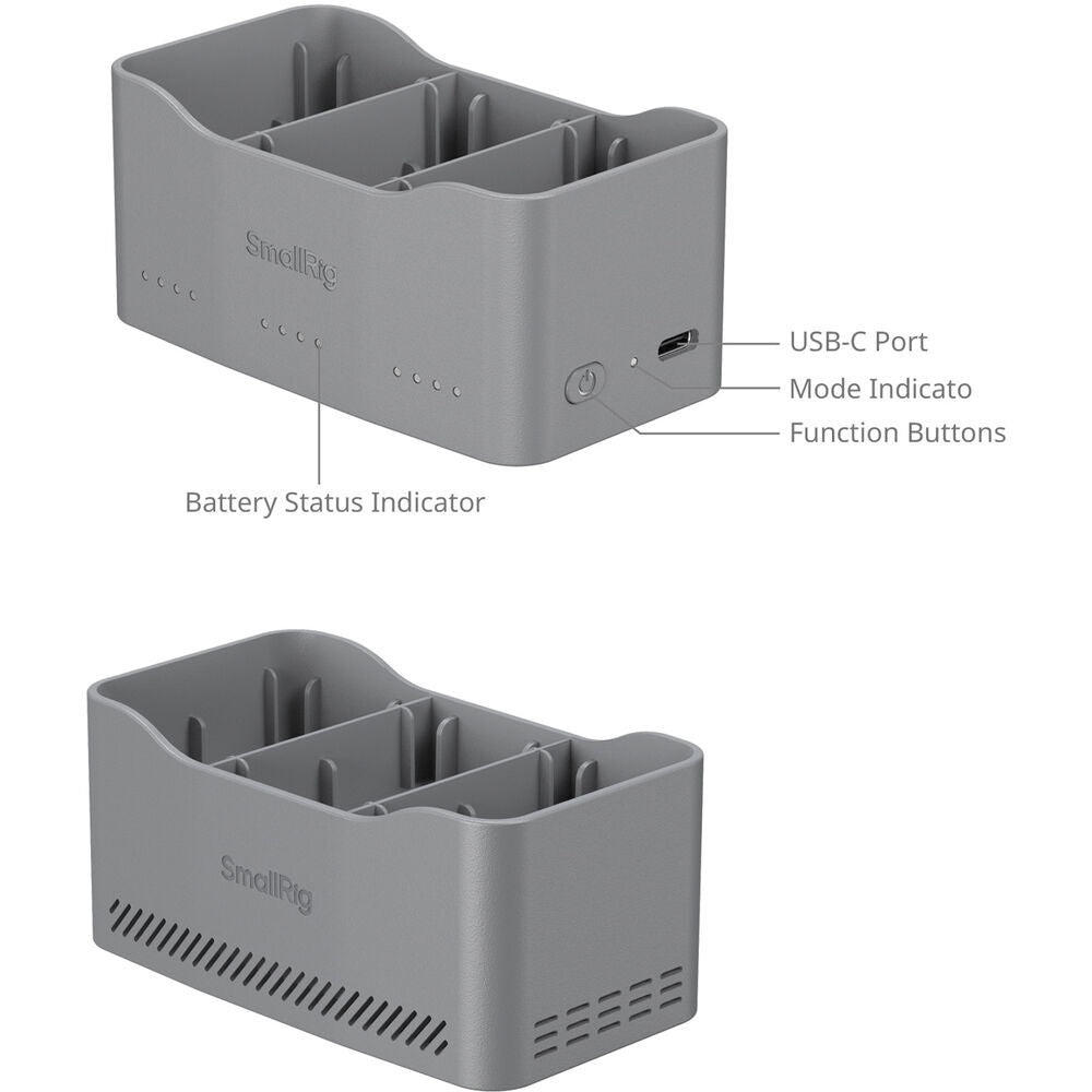 SmallRig 65W Battery Charger for DJI Mini 5 / 4 / 3 Pro 6501