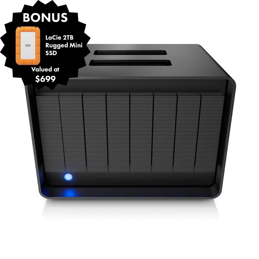 LaCie 8big Pro5 128TB (8x16TB) Thunderbolt 5 multi-bay RAID Drive (up to 120 GBps)