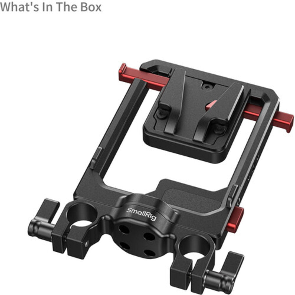 SmallRig Rotatable V-Mount Battery Plate with Dual V-Locks and 15mm Dual Rod Clamp 6273