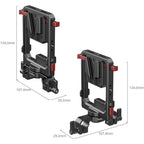 SmallRig Rotatable V-Mount Battery Plate with Dual V-Locks and 15mm Dual Rod Clamp 6273