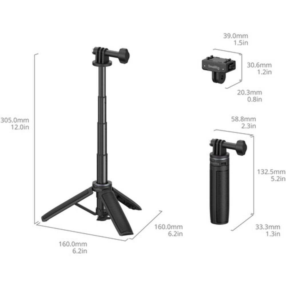SmallRig Selfie Stick Support for Insta360 X5 / Ace Pro / Ace Pro 2 6151