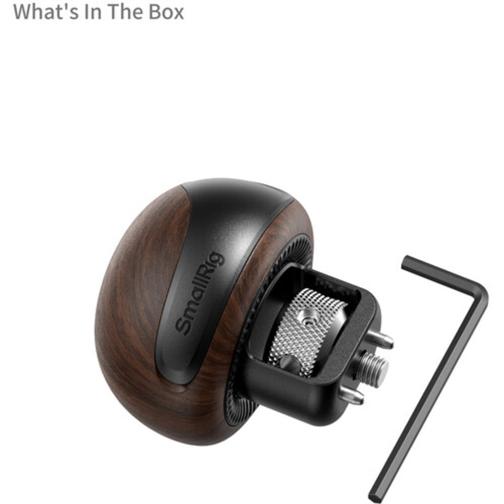 SmallRig mini Wooden Side Handle with 1/4''-20 Locating Screw 5926
