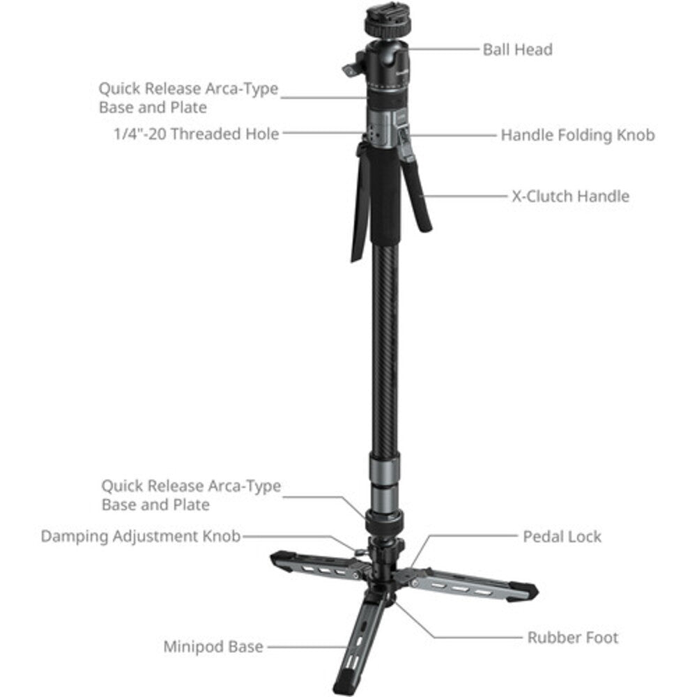 SmallRig Potato Jet TRIBEX PRO X-Clutch Hydraulic Monopod (Photography Version) 6285