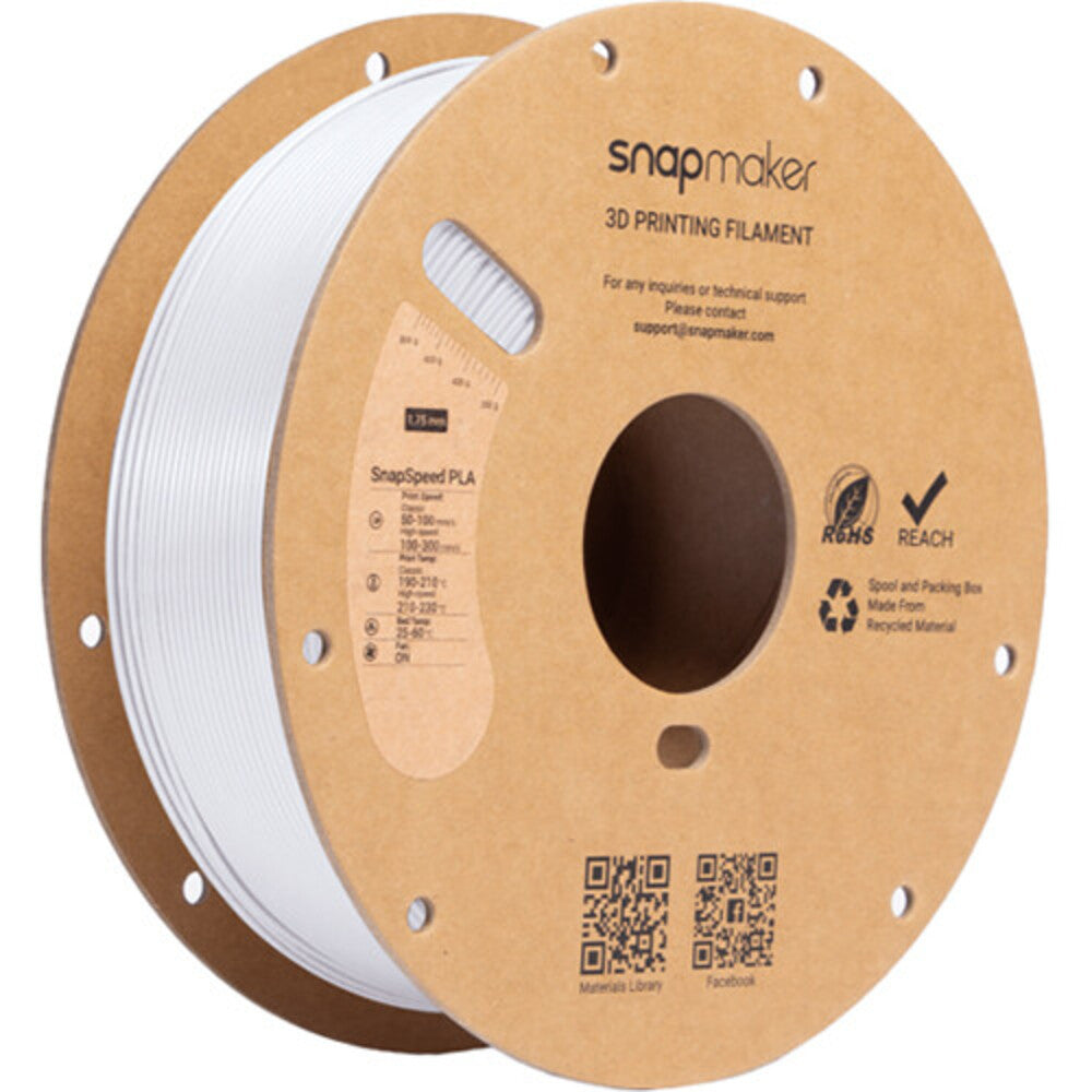 Snapmaker SnapSpeed 1kg PLA Filament with RFID - Cool White