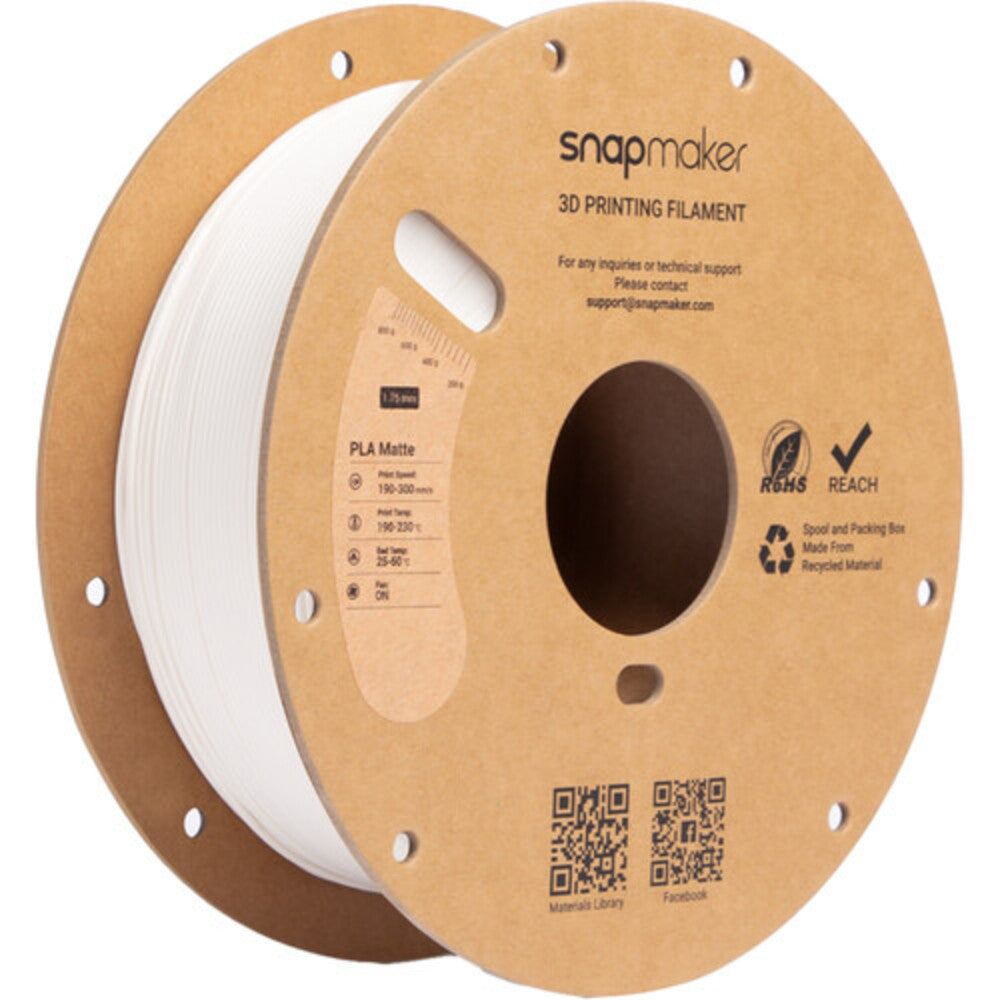 Snapmaker Matte 1kg PLA Filament with RFID - Ivory White