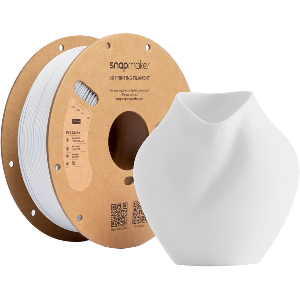 Snapmaker Matte 1kg PLA Filament with RFID - Ivory White