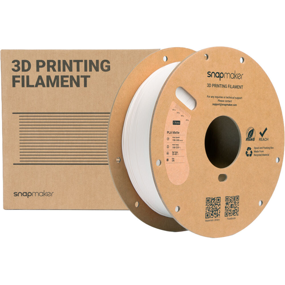 Snapmaker Matte 1kg PLA Filament with RFID - Ivory White