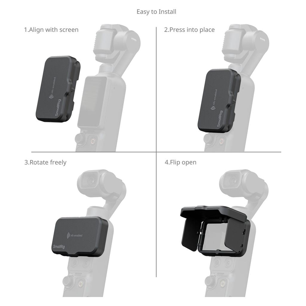 SmallRig Foldable Screen Shading Hood for DJI Osmo Pocket 3 / 4 MD6918