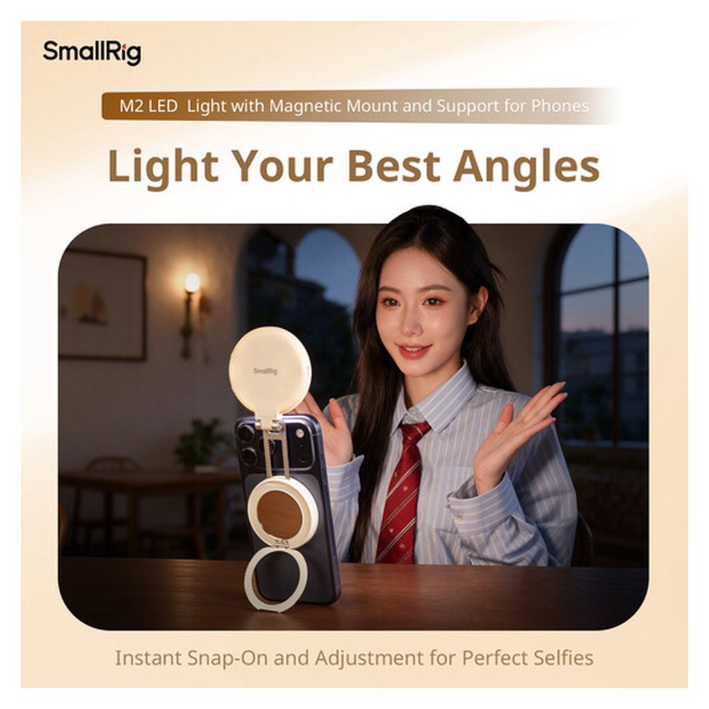 SmallRig M2 Attachable Mobile Phone LED Video Light (White) 6155