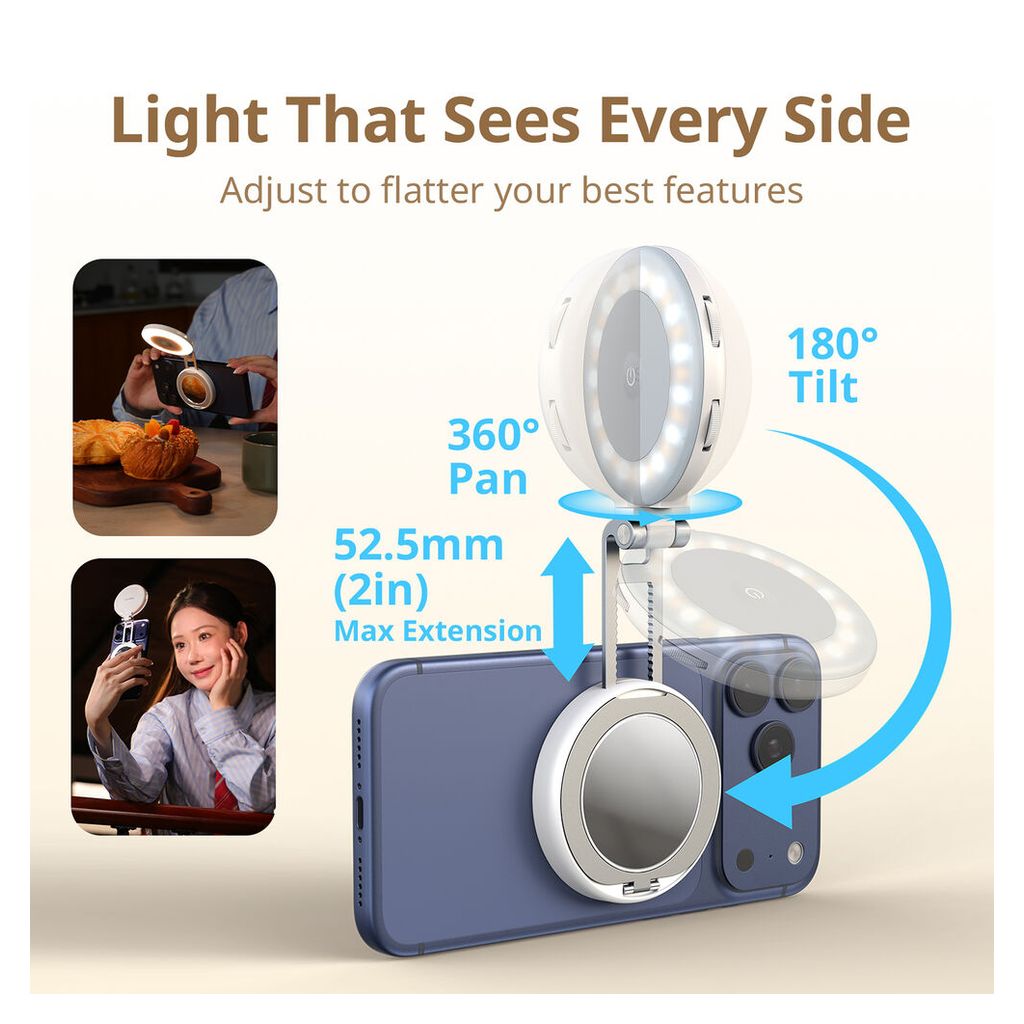 SmallRig M2 Attachable Mobile Phone LED Video Light (White) 6155