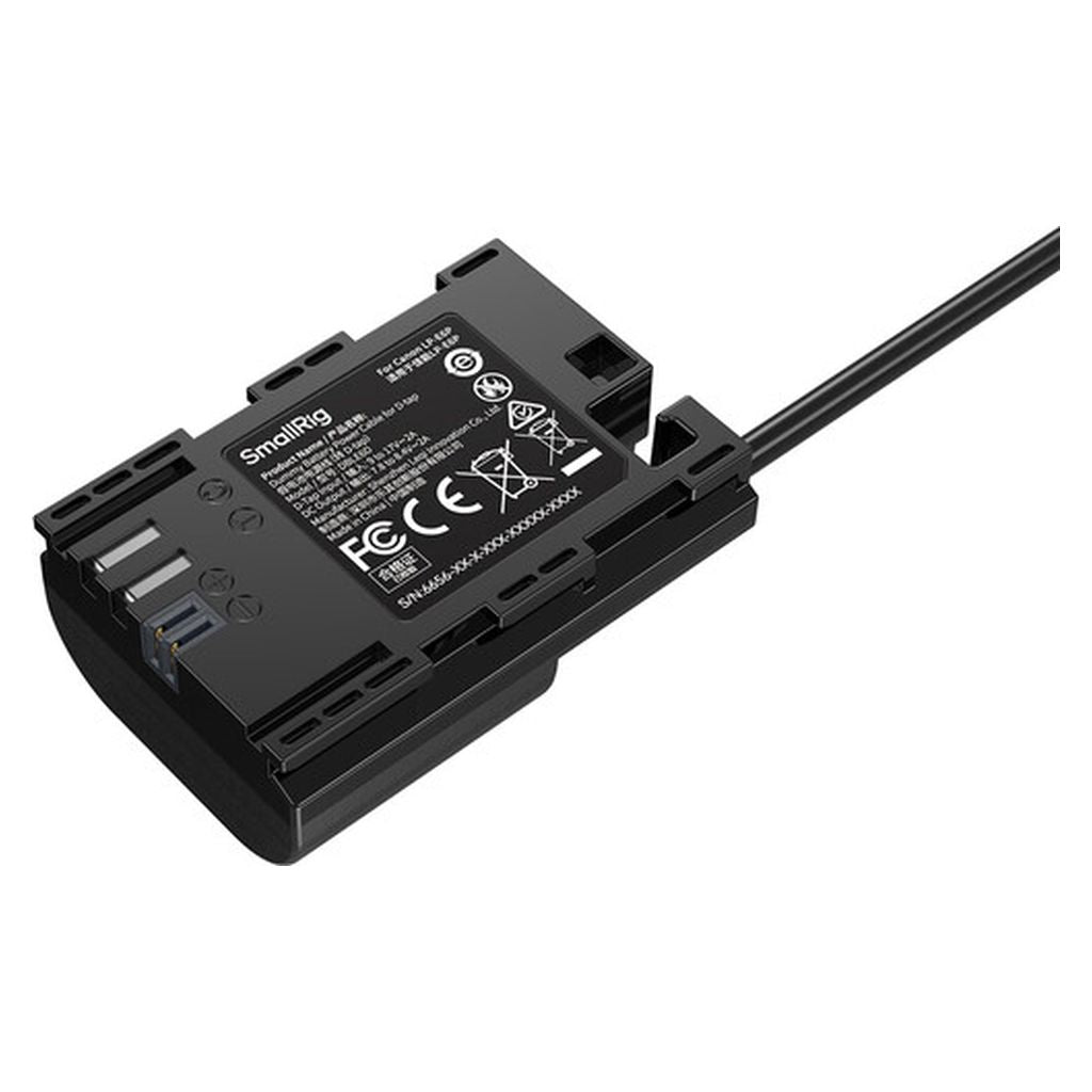 SmallRig Dummy Battery Power Cable for D-tap for Canon LP-E6P 6656