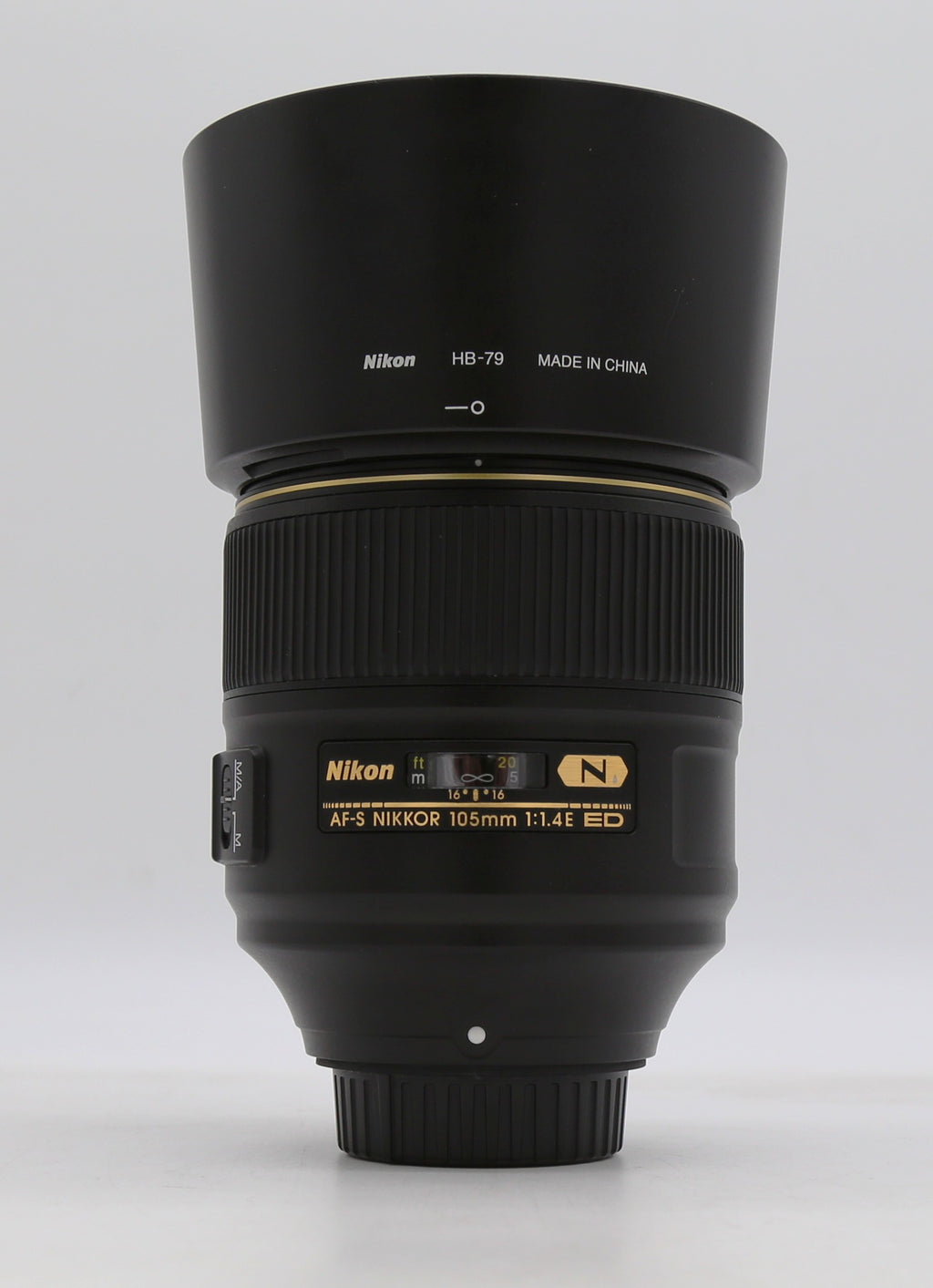 Used Nikon AF-S 105mm f/1.4E ED NIKKOR Prime Lens S/N 2002934