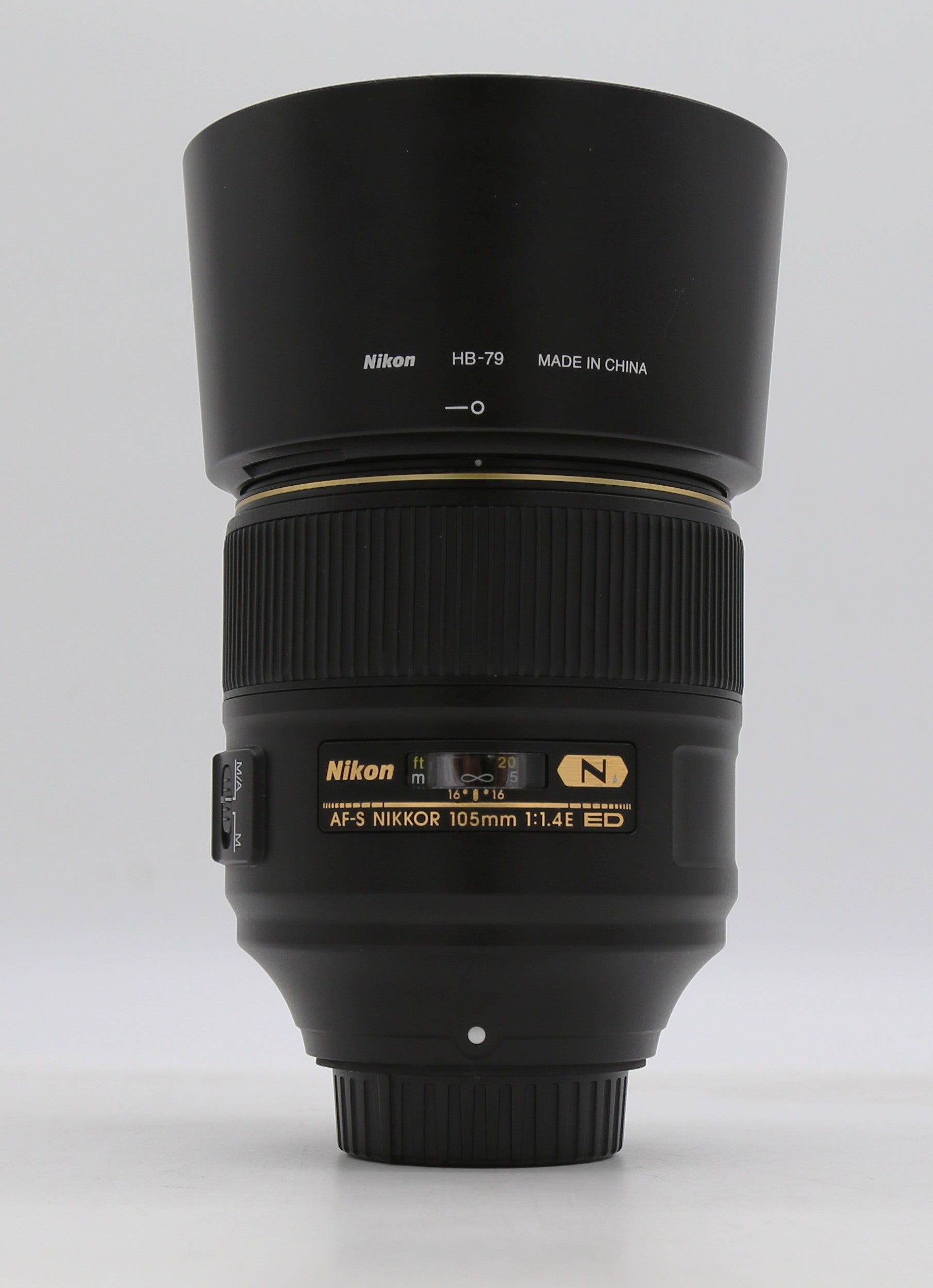 Used Nikon AF-S 105mm f/1.4E ED NIKKOR Prime Lens S/N 2002934