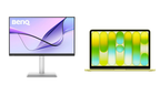 BenQ MA270S 27" 5K Gloss Monitor with MacBook Neo 6C/5C, 8GB, 256GB SSD (Citrus)