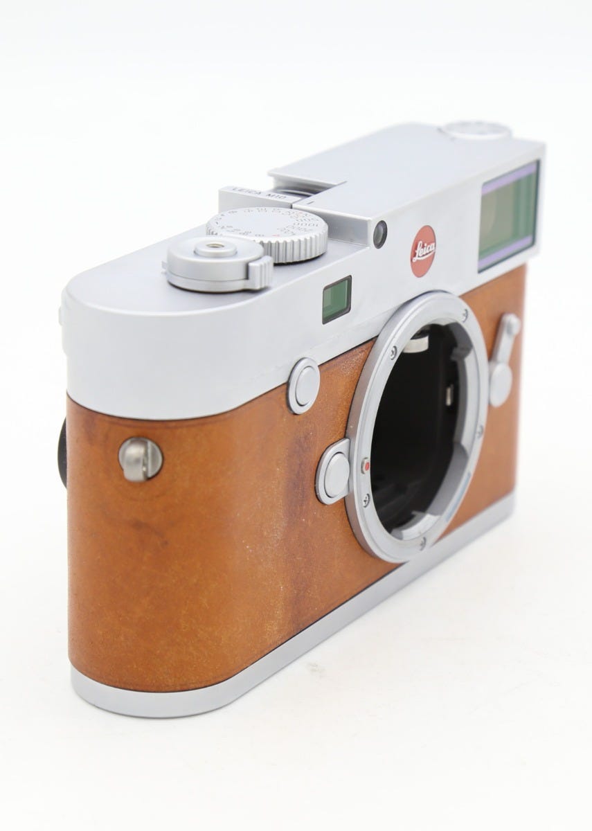 Used Leica M10 Silver Chrome Finish with Tan Leather SN 05190456