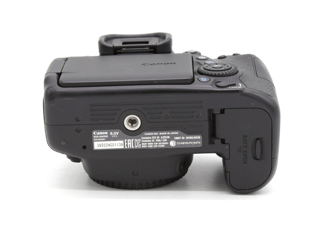 Used Canon EOS 80D Body Only SN: 395024001138