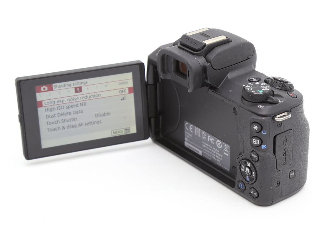 Used Canon EOS M50 w. 15-45mm Zoom  S/N - 705045002990 / 256208009257